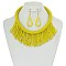 FASHIONABLE DRAPE BEAD NECKLACE SET