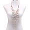 DANGLING METAL RINGS NECKLACE SET