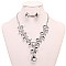 RHINESTONE TEARDROP  NECKLACE SET