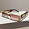 Pack of 12 Rectangle Frame Metal CHEETA Box Sunglasses Set