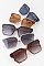 Pack of 12 Trendy Metal Chain Fashion Sunglasses - Contoured FRAME