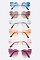 Pack of 12 Fashionable Cute Rimless Heart Sunglasses