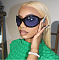 PACK of 12 Oversized Round Punk  Sunglasses