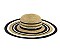 STRIPED WIDE BRIM STRAW HAT