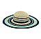 STRIPED WIDE BRIM STRAW HAT