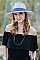 STYLISH CHIC PANAMA FEDORA HAT