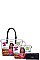 3 IN 1 Nikky by Nicole Lee TAKE ME OUT PRINT TOTE AND WALLET SET