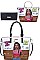 3 IN 1 Nikky by Nicole Lee TAKE ME OUT PRINT TOTE AND WALLET SET