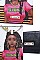 3 IN 1 Nikky by Nicole Lee TAKE ME OUT PRINT TOTE AND WALLET SET