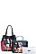 3 IN 1 Nikky by Nicole Lee LOVE YOUR LOOK PRINT SATCHEL SHOULDER BAG