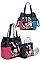 3 IN 1 Nikky by Nicole Lee LOVE YOUR LOOK PRINT SATCHEL SHOULDER BAG