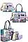 SUMMER RIDE PRINT SATCHEL CROSSBODY AND WALLET Nikky by Nicole Lee