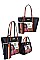 SHOPPER SATCHEL AND WALLET SET Nikky by Nicole Lee