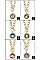 PACK OF 12 TRENDY ASSORTED COLOR FASHION NECKLACE