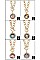 PACK OF 12 TRENDY ASSORTED COLOR FASHION NECKLACE