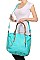 LARGE SIZE CHAIN ACCENTED TOTE BAG