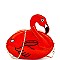 NOV011-LP Flamingo Pool Float Theme Novelty Cross Body