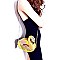 NOV011-LP Flamingo Pool Float Theme Novelty Cross Body
