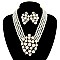 LUSH PEARLS FASHION NECKLACE SET