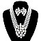 LUSH PEARLS FASHION NECKLACE SET