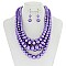 5-LAYER LUSH SOLIDARITY PEARLS NECKLACE SET