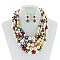 5-LAYER LUSH SOLIDARITY PEARLS NECKLACE SET