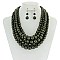 5-LAYER LUSH SOLIDARITY PEARLS NECKLACE SET