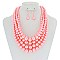 5-LAYER LUSH SOLIDARITY PEARLS NECKLACE SET