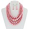 5-LAYER LUSH SOLIDARITY PEARLS NECKLACE SET