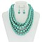 5-LAYER LUSH SOLIDARITY PEARLS NECKLACE SET