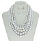 5-LAYER LUSH SOLIDARITY PEARLS NECKLACE SET