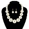 CHUNKY PEARLS NECKLACE SET