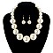 CHUNKY PEARLS NECKLACE SET