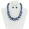 CHUNKY PEARLS NECKLACE SET