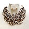 Stylish Beaded Pearl Collar Necklace Set