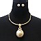 LRG PEARL PENDANT NECKLACE SET