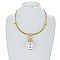 LRG PEARL PENDANT NECKLACE SET