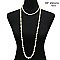 ELEGANT 60" ENDLESS 10MM PEARL NECKLACE