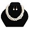 STYLISH MULTI STRAND TWISTED PEARL NECKLACE