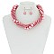 STYLISH MULTI STRAND TWISTED PEARL NECKLACE