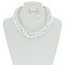 STYLISH MULTI STRAND TWISTED PEARL NECKLACE