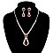 SPARKLY BRIDAL NECKLACE SET MEZNRW211