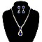 SPARKLY BRIDAL NECKLACE SET MEZNRW211