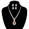 SPARKLY BRIDAL NECKLACE SET MEZNRW211