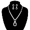 SPARKLY BRIDAL NECKLACE SET MEZNRW211