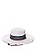 LADIES FLAT BRIM HAT WITH CHIN CORD