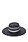 NATURAL WOVEN BOATER HAT