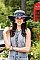 LADIES SUN HAT WITH SHEEL BEADS