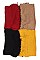 PACK OF 12 TRENDY ASSORTED COLOR FRINGE KNIT INFINITY SCARVES