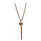 2 LINE NK W/ BALL PENDANT AND TASSELS